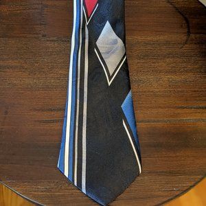 $5!!! Michael James Stripe Diamond Tie